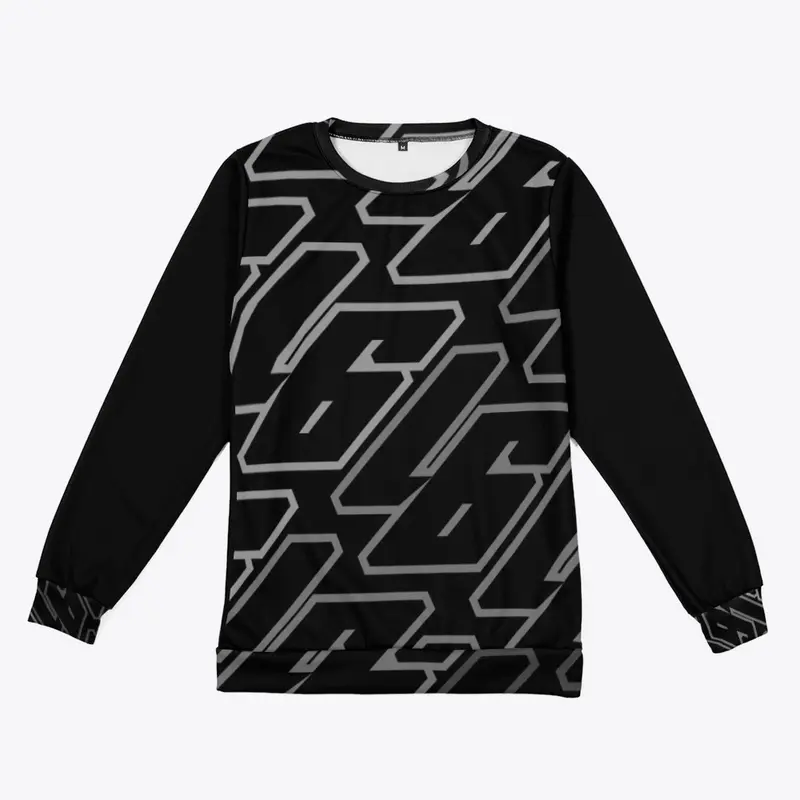 Lucid Gaming Logo All-Over Crewneck